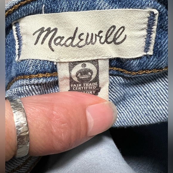 Madewell High Rise Stovepipe Jeans in Dearham Wash Denim Classic Winter Casual - Picture 10 of 12